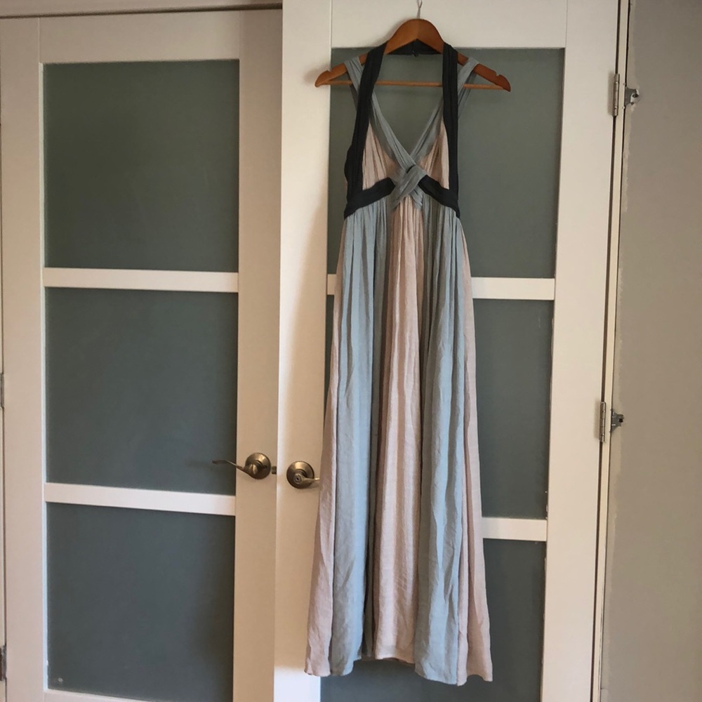 Grecian maxi dress